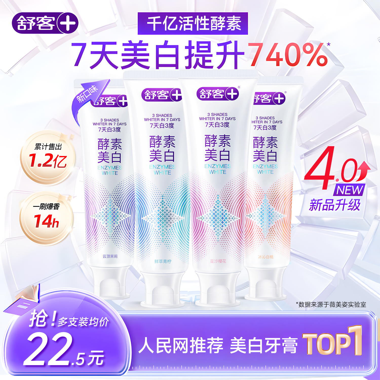 【肖战同款】舒客专研美白牙膏