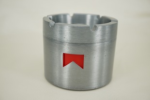 原装 90年代全新万宝路marlboro重型全金属两件套烟灰缸 经典周边