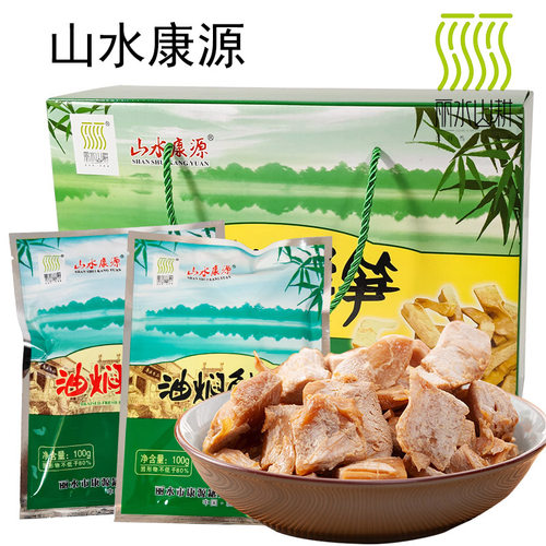 丽水特产油焖笋山水康源油焖鲜笋500g油焖春笋毛笋大笋即食笋下饭