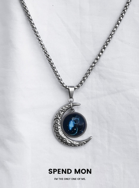 12十二星座项链男女天蝎白羊射手双子巨蟹狮子水瓶双鱼天秤金牛座