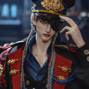 诛魔令三国原创限定BJD娃娃SD叔体 Ringdoll戒之人型夏侯惇军装