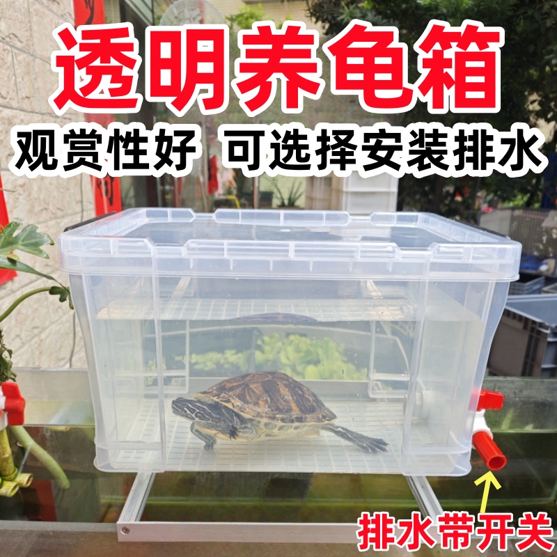 养龟周转箱乌龟透明生态造景箱