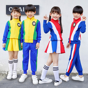 出场服春秋一年级幼儿园大班班服 小学生校服三件套装 运动会入场式