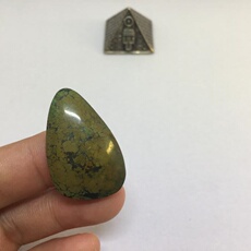 Ювелирные изделия и полуфабрикаты 天然原矿美松 美国内华达州罗伊斯顿绿松石戒面