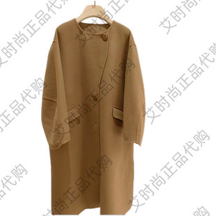 2025秋冬款 国内代购 斜门襟长大衣RB60936408 Me读我专柜正品 Read