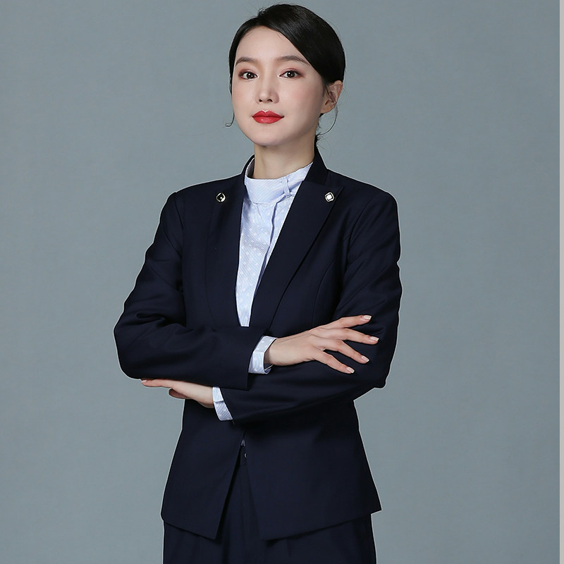 轻奢高货中国移动工作服女士春秋新款外套营业厅员公司工装制服西