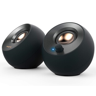 低音增强 Creative 黑色 立体声 极简主义 创新Pebble V2有线音箱