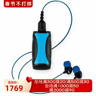 H2O Audio Pro Surge S+无线蓝牙耳机 防水 游泳 MP3播放器 蓝色