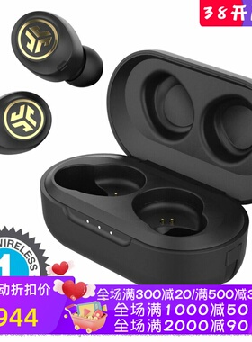 JLab JBuds Air Icon 真无线蓝牙耳机 防汗 立体声 带麦克风 黑色