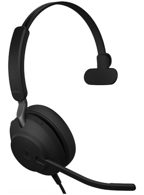 Jabra/捷波朗 Evolve2 40 有线耳机 降噪 客服 话务 单声道 黑色