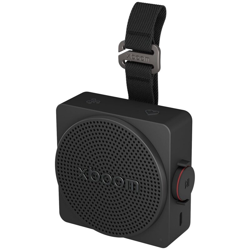 LG xboom Mini 无线蓝牙音箱 防尘防水 骑行 便携 立体声 黑 新款