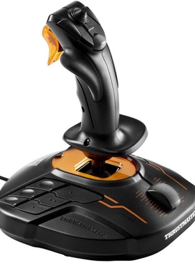 THRUSTMASTER/图马思特 T16000M FCS 飞行游戏摇杆 双手通用 黑色
