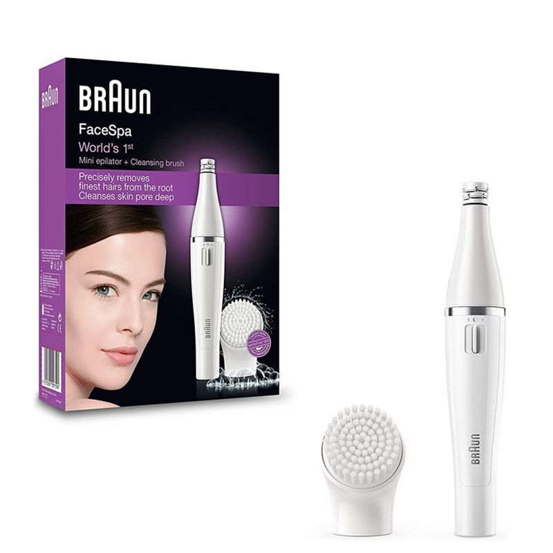 Braun/博朗 Face 810女士脱毛器 套装 防水 干湿两用 带保护帽 白