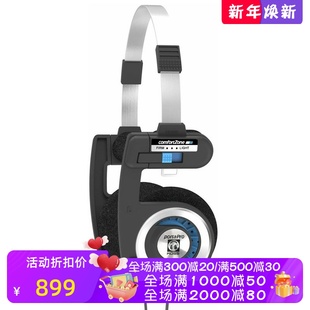 深沉 Pro有线耳机 低音 佩戴舒适 黑银色 Koss 可折叠 高斯Porta