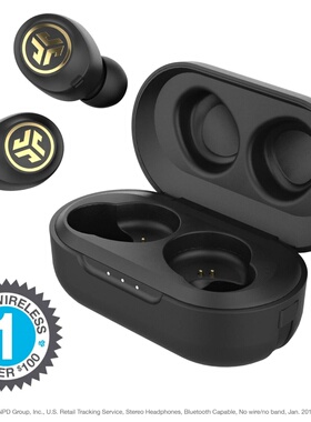 JLab JBuds Air Icon 真无线蓝牙耳机 防汗 立体声 带麦克风 黑色