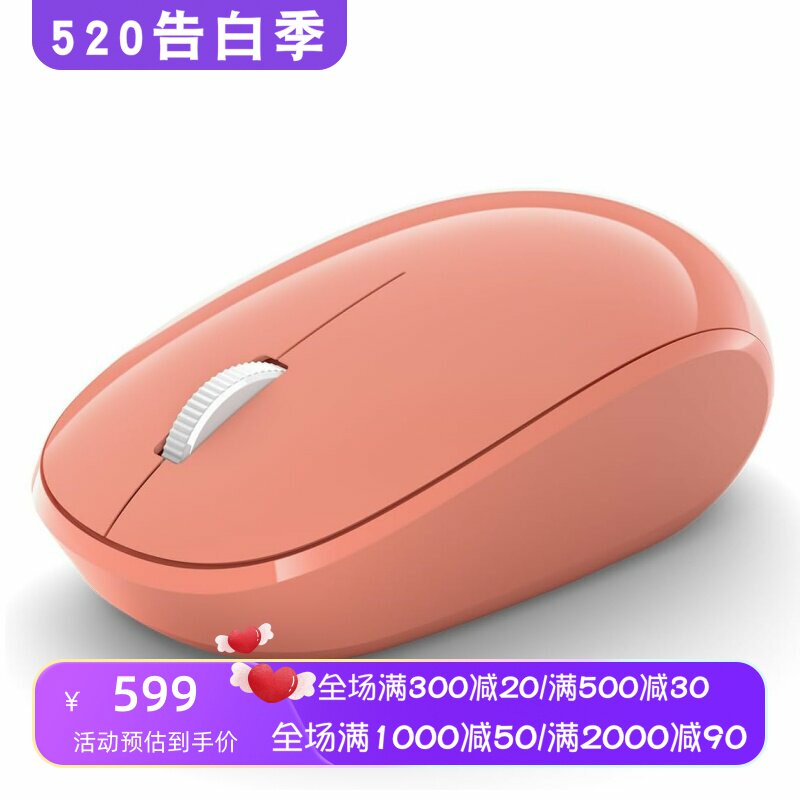 Microsoft/微软‎RJN-00037无线鼠标 左右手通用 办公4向滚轮 Mac