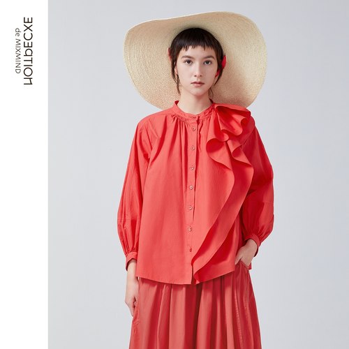 长袖衬衫EXCEPTION春季通勤宽松