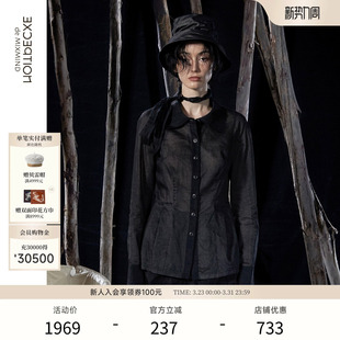 Tak 衬衫 L.联名 春秋亚麻休闲修身 小众衬衣 EXCEPTION例外女装