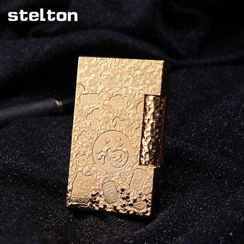stelton斯特腾朗声打火机充气纯铜定制版碎碎冰吉言高端送礼包邮