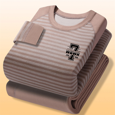 青少年保暖内衣套装男款秋衣秋裤德绒发热大童初中学生内穿打底衫