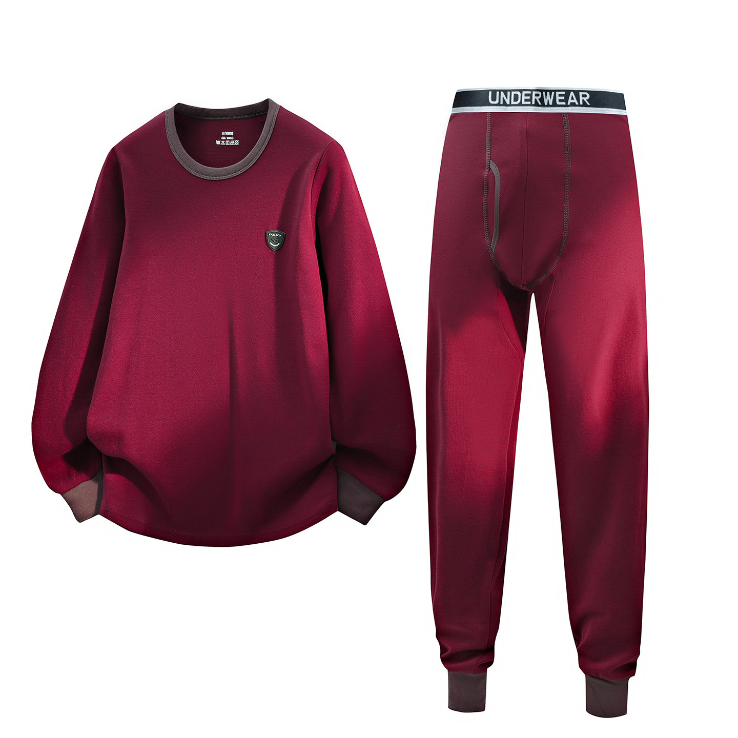 2026马年本命年保暖内衣套装男士酒红色打底防寒纯棉秋衣秋裤全棉,女士内衣/男士内衣/家居服,保暖套装,淘宝优惠券,粉丝福利购,淘宝优惠卷