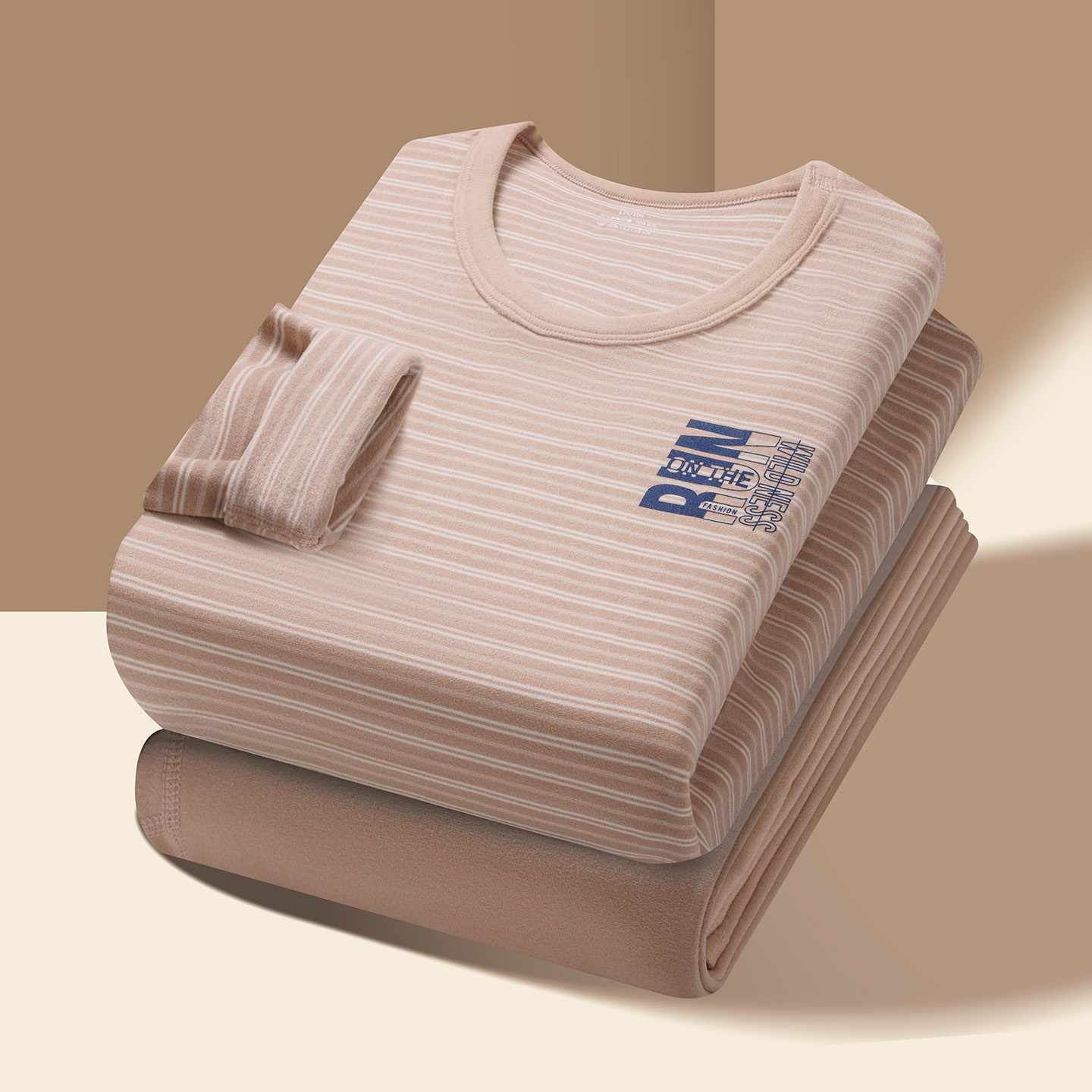 秋冬季青少年德绒发热保暖内衣套装男孩大童初中高中学生秋衣秋裤