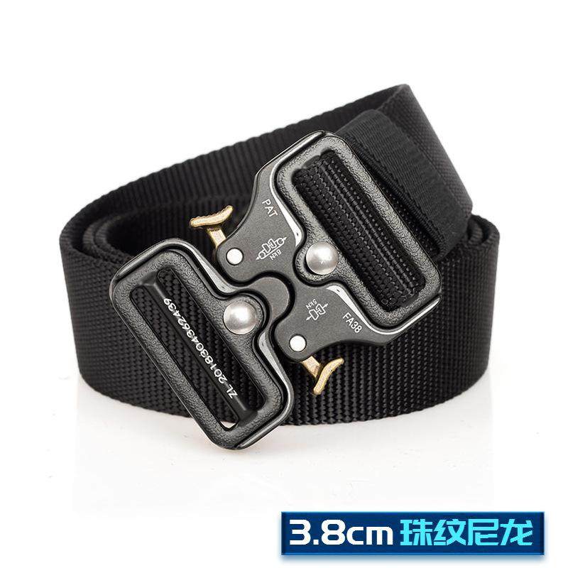 新款快速释放眼镜蛇插扣休闲户外两用双扣军训战术腰带可定logo