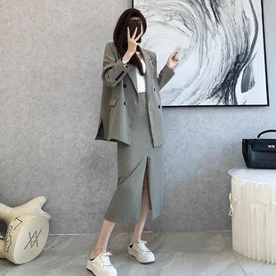 套装 女装 港风时尚 女复古气质范连衣裙 西装 2024年夏季 现货 新款