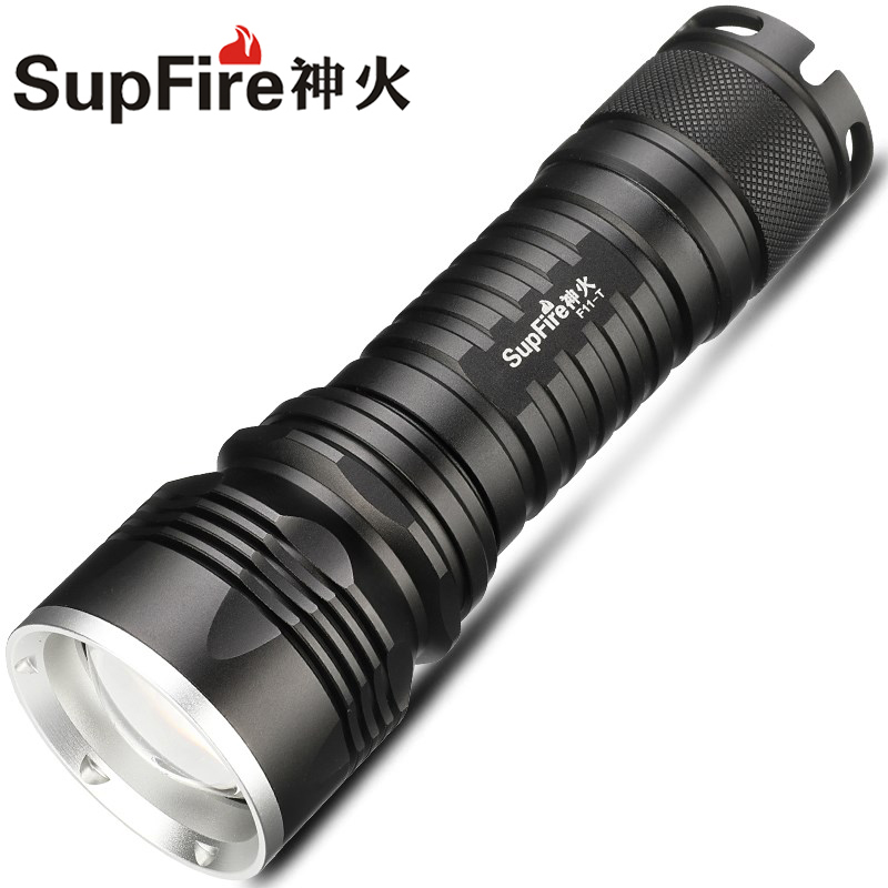 神火f11-t变焦强光手电led可充电26650家用户外超亮多