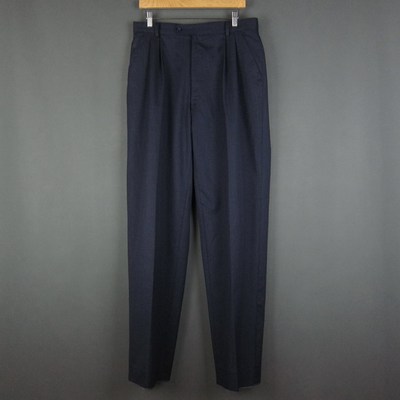 JEANCHARLES刺绣纯羊毛长裤