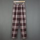 复古街拍高腰拼色格子少女西裤 搭配羊毛混纺小裤 脚休闲长裤 W64