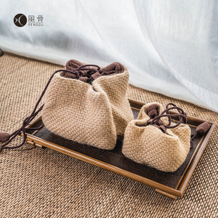 【风骨福利精选】麻布壶袋 杯袋 收纳袋 茶具袋 无印良品风 环保