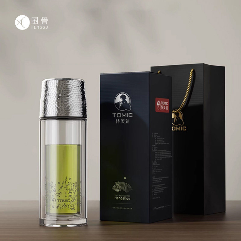 Tomic/特美刻双层玻璃繁花泡茶杯