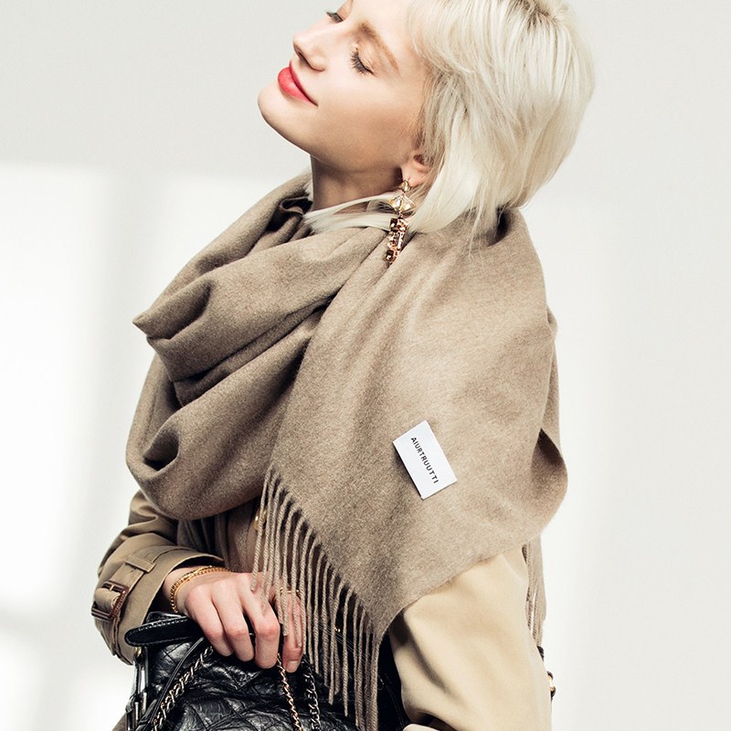 AiurtRuutti意式殿堂塔尖天花板纯山羊绒围巾 精纺秋冬披肩外搭,服饰配件/皮带/帽子/围巾,围巾/丝巾/披肩,淘宝优惠券,粉丝福利购,淘宝优惠卷