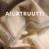 AiurtRuutti意式 纯山羊绒戒指绒外搭披肩春夏防晒围巾 奢美大方巾