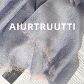 AiurtRuutti意式 老钱风提花戒指绒 纯羊绒外搭披肩秋冬保暖丝围巾