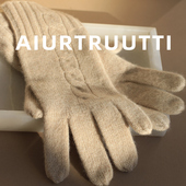 分指保暖手套 AiurtRuutti意式 W者归来纯山羊绒 鼎奢手工针织狡花