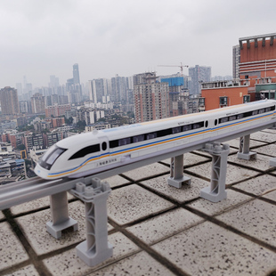 仿真上海合金磁悬浮列车城市地铁中国和谐号火车高铁动车玩具