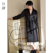 轩靓2026新款 睡袍男冬季 加厚加绒保暖珊瑚绒睡衣海岛绒浴袍家居服