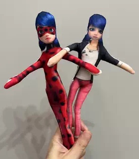 瓢虫雷迪奇迹少女马丽娜抽象老鼠干骨架款娃娃内置骨架任意造型