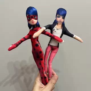 瓢虫雷迪奇迹少女马丽娜抽象老鼠干骨架款娃娃内置骨架任意造型