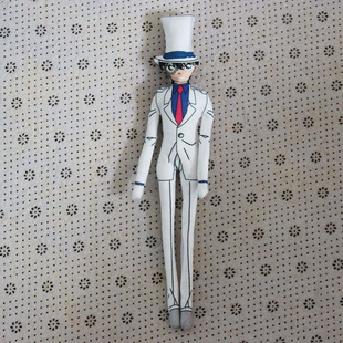 名侦探柯南怪盗基德铁丝玩偶四肢分离骨架白边扭动老鼠干抽象玩偶