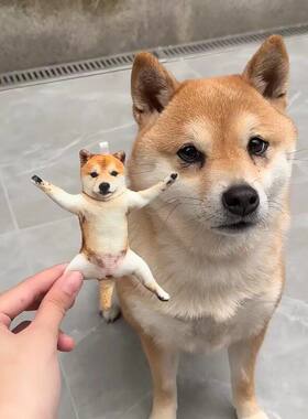 小红书同款柴犬狗狗乳鼠干可爱趣味搞怪老鼠干挂件送朋友闺蜜礼物