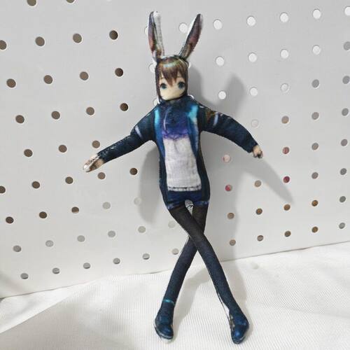 明日方舟米娅抽象老鼠干毛绒玩偶手有脚铁丝骨架内置造型活动公仔