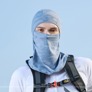 夏季防晒帽子男士护颈一体冰丝薄款透气头套防紫外线遮阳护脸面罩