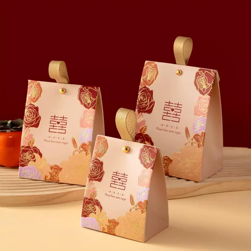 结婚喜糖盒子手提喜糖袋