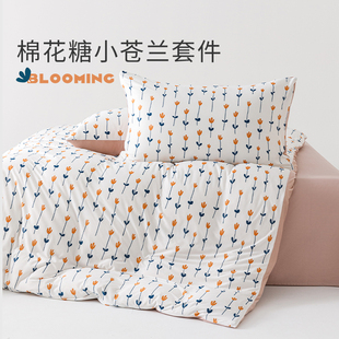 艾美家A类棉花糖复古法式柔软四件套简约床单款亲肤被套床上用品