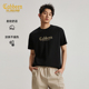 2026春夏新款 T恤男装 卡宾金标烫钻短袖 宽松圆领上衣 凉感透气