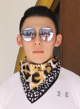 新款男士丝巾90大方巾高档欧美