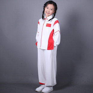 儿童国风运动服中国队出演运动套装领奖服装小学生演出运动套装